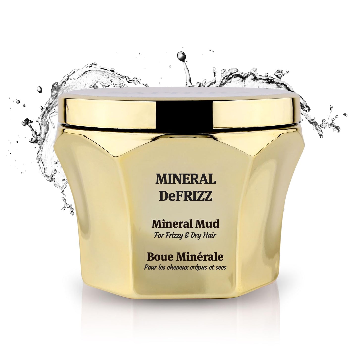 Saphira Mineral DeFrizz Mud Hair Mask with Dead Sea Minerals – Smoothing Treatment Mask for Frizzy & Dry Hair – Hydration & Shine – Professional Care 8.5oz/250ml