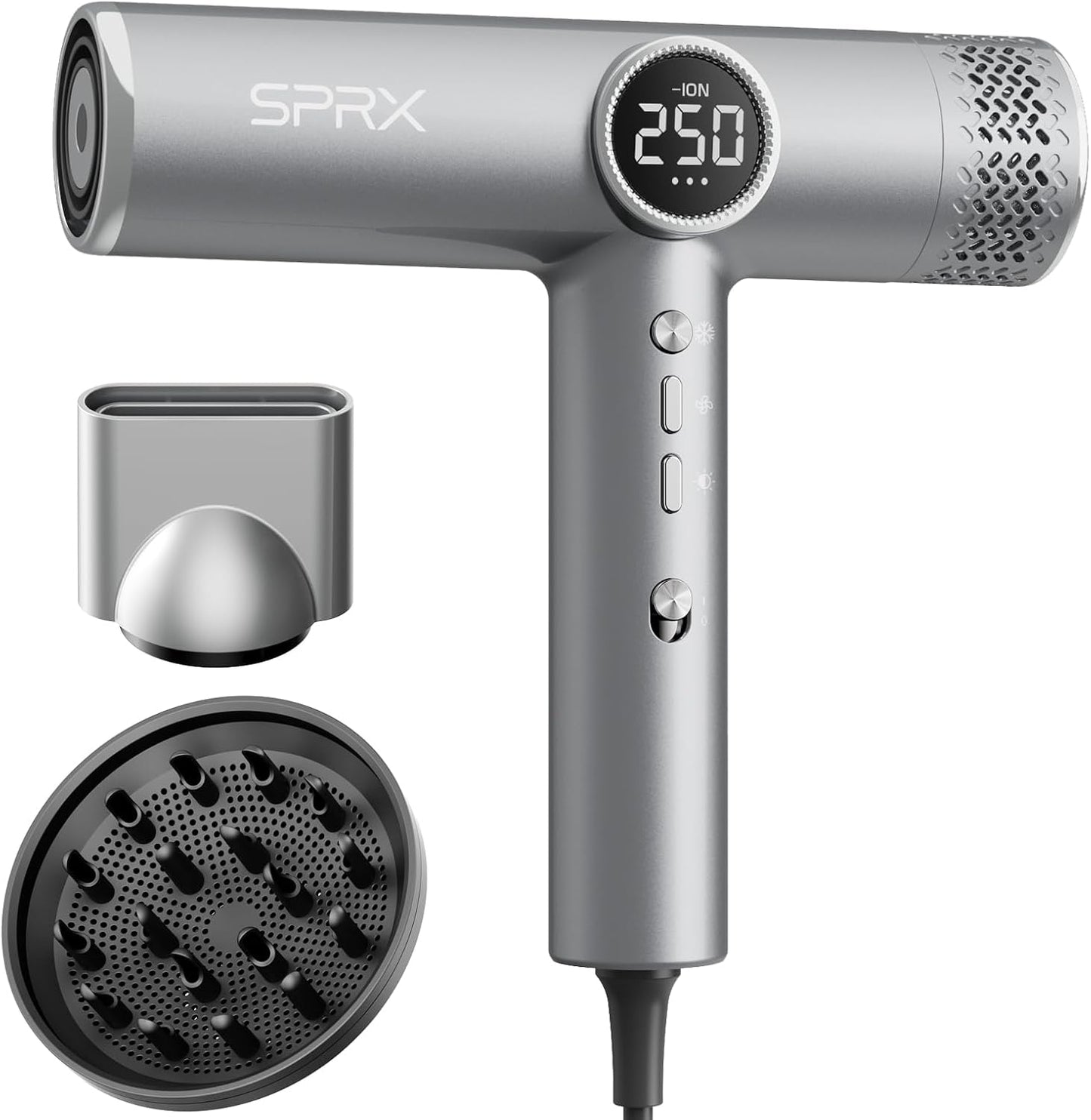 High-Speed Ionic Hair Dryer - 160,000 RPM Brushless Motor | Fast Drying, Lightweight Travel Design