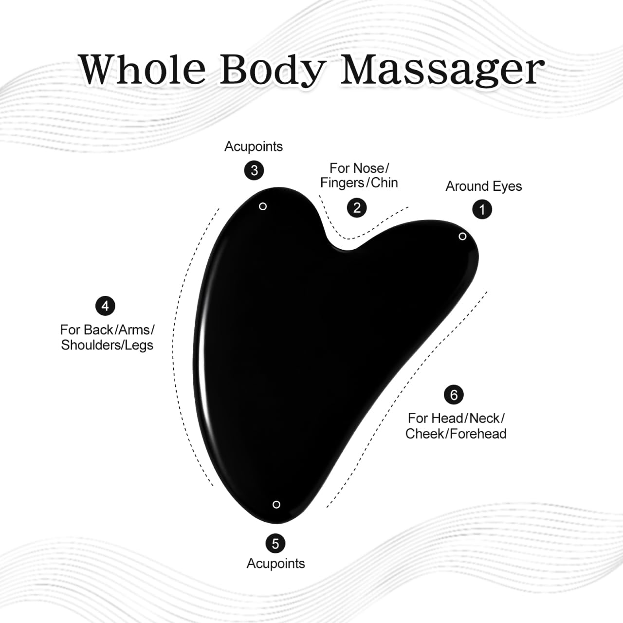 Jade Gua Sha Facial Tool - 2 Pcs Face Sculpting Massage Stones for Jawline Definition & Puffiness Reduction | Skin Care Tools for All