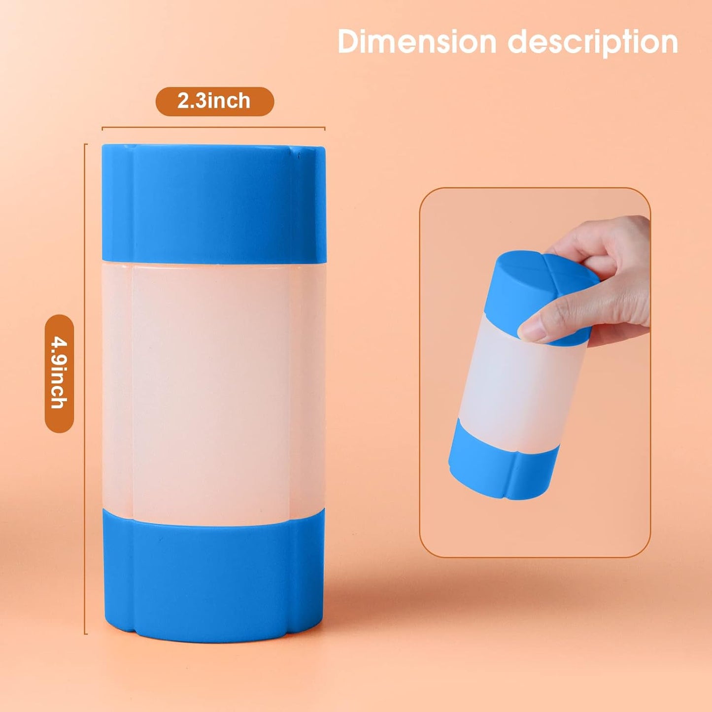 Travel Bottle - TSA Approved 4-in-1 Leak-Proof Design | 4 x 60ml/2oz with Labels for Travel, Gym, Camping (Blue)
