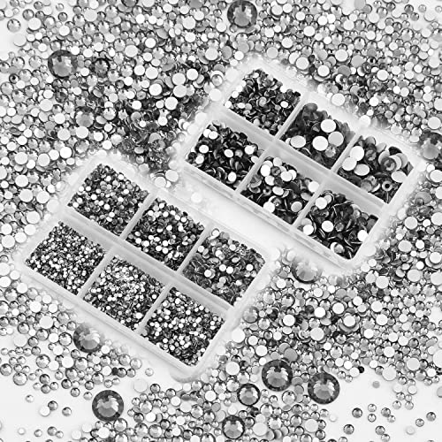 NCB 8000pcs Non Hotfix Rhinestones for Nail Art & Crafting
