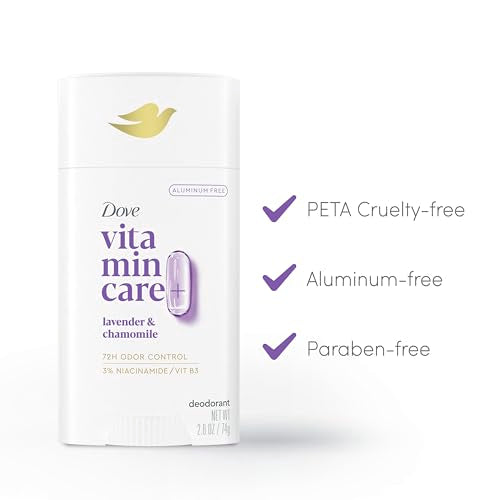 Dove Lavender & Chamomile Aluminum-Free Deodorant Stick, 2.6 oz