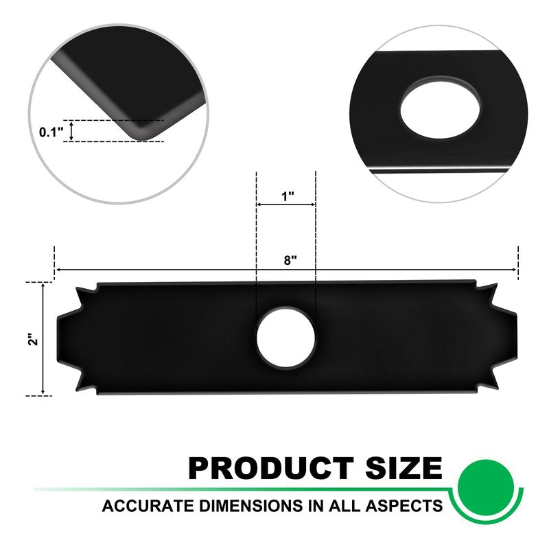 Andorm AC04215 8 inch Edger Blade 1 inch Center Hole Heavy Duty 818-928 Compatible with UT50500, UT15518, RY15518, RYEDG11, P2310 and P2300B (6 Pack)