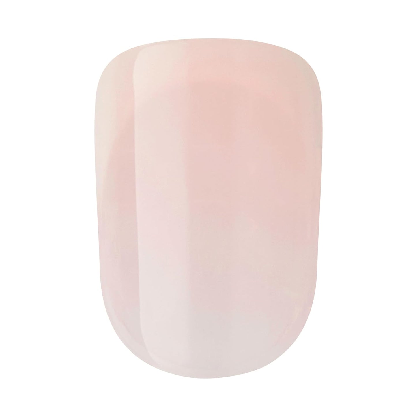 Kiss Impress Press-On Nails - Heroic Bare French Manicure Kit | 30 Light Neutral & White Squoval Short Nails with Improved Adhesive