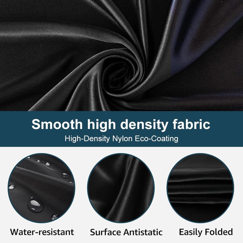 VUELANE Beard Bib Beard Apron, Beard Bib Hair Catcher for Men Shaving, Non-Stick Beard Bib Apron for Men with Strong Suction Cups, Gifts for Men Husband, Grooming Kit for Men - Black