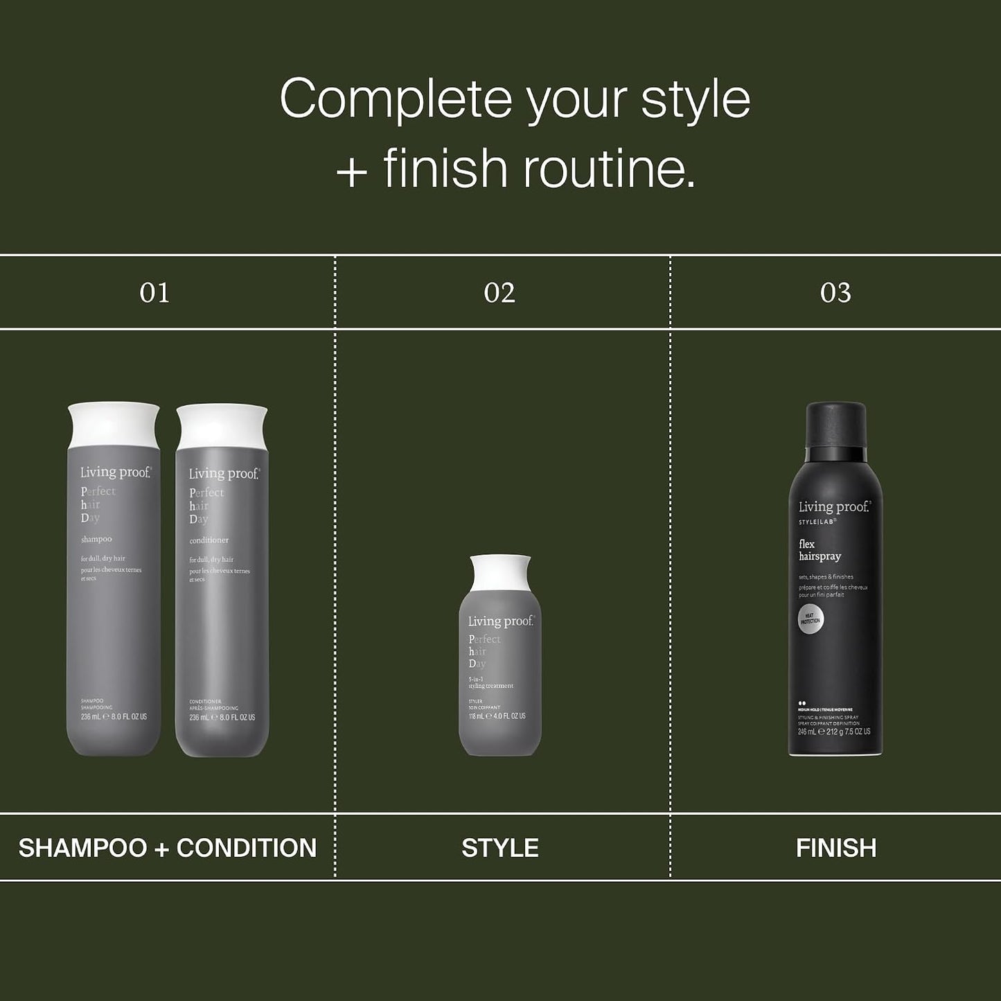 Living Proof Perfect Hair Day 5-in-1 Styling Treatment - Conditions, Smooths, Volumizes, Adds Shine | Heat Protection up to 450°F, 4 oz