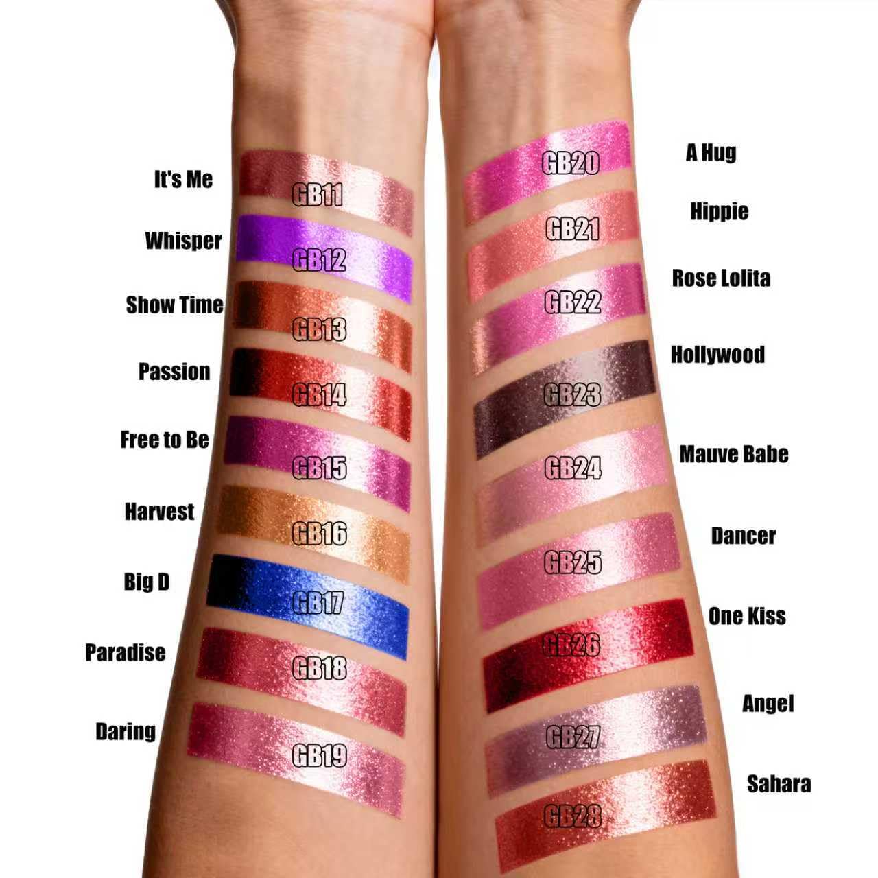Pink Metallic Lipstick & Lip Liner Combo - Waterproof, Smudgeproof Shimmer Finish | Long Lasting Nude (GB24 Mauve Babe)