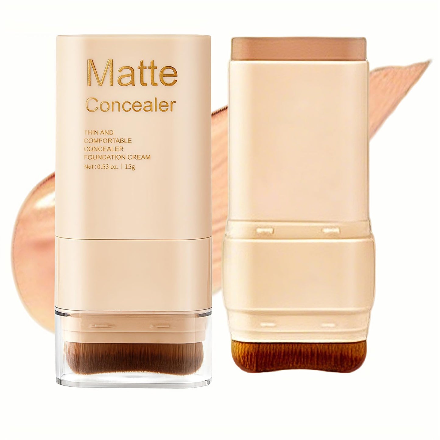 Matte Concealer Foundation Stick - Serum-Infused Tinted Moisturizer & Hydrating Contour | Sheer-to-Medium Dewy Coverage (02#)
