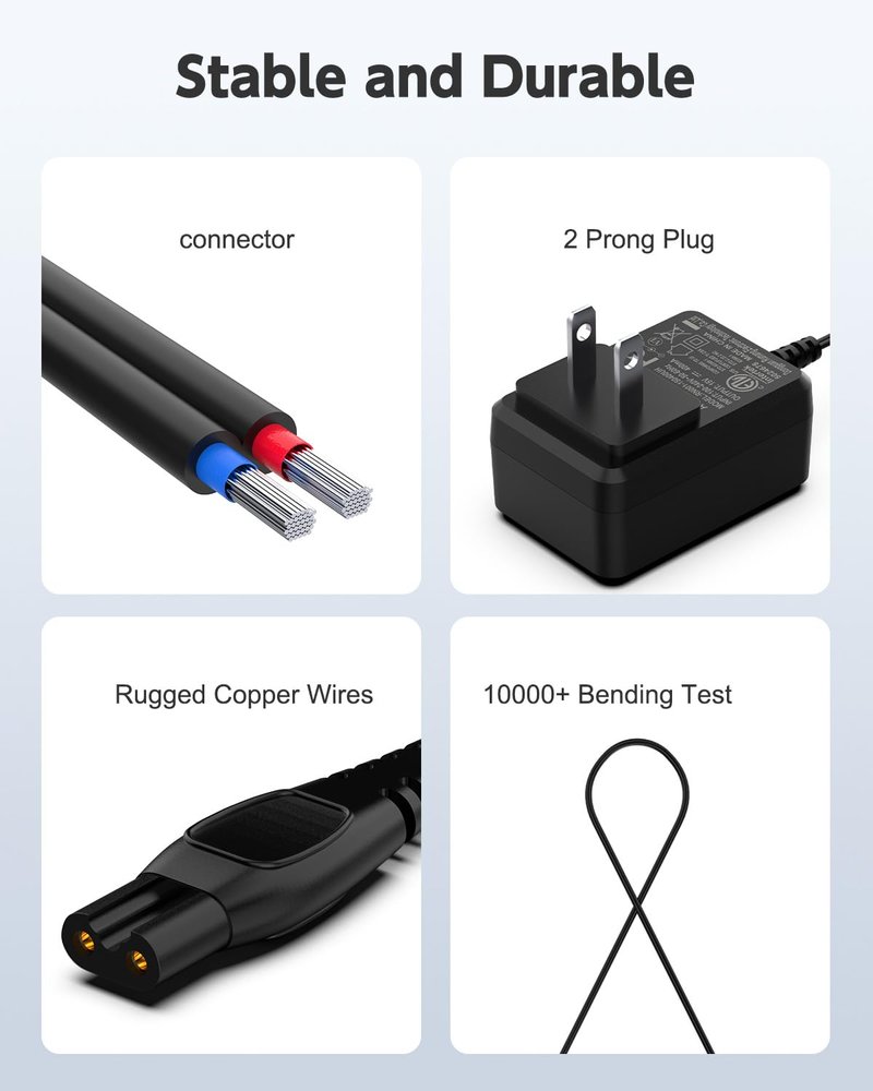 15V Charger Cord Fit for Philips Norelco HQ8505 9000 7000 5000 3000 Series mg5750 mg7790 Electric Shaver Razor Adapter Power Supply Cord