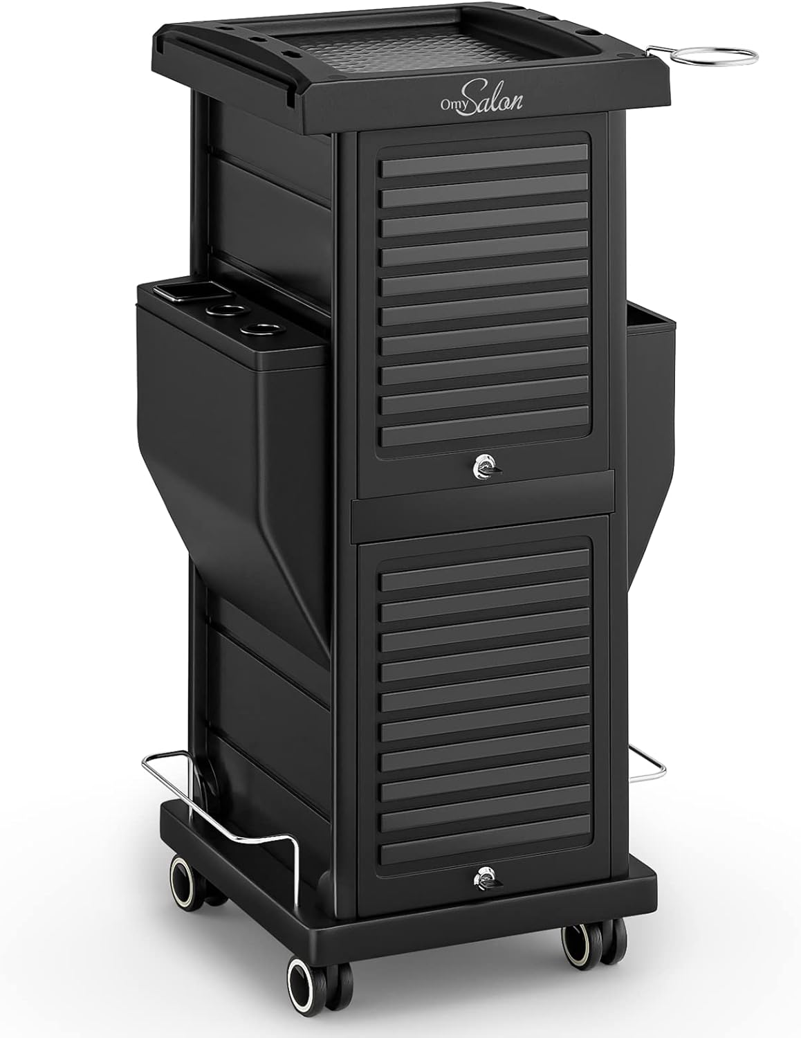 Hair Cart Organizer - 6-Drawer Rolling Utility Caddy for Stylists | Locking Mobile Storage Station