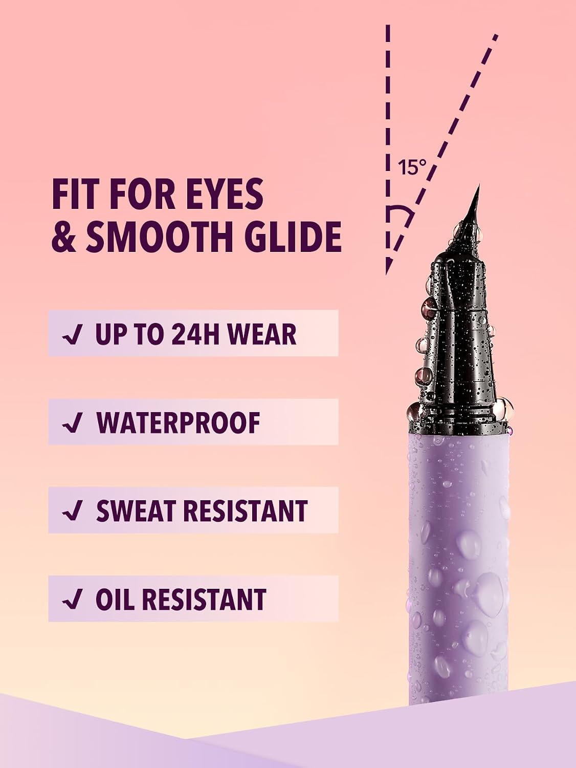 Pro-Flex Angled Eyeliner - Precision Application for Stunning Eye Looks | Long-Lasting Formula