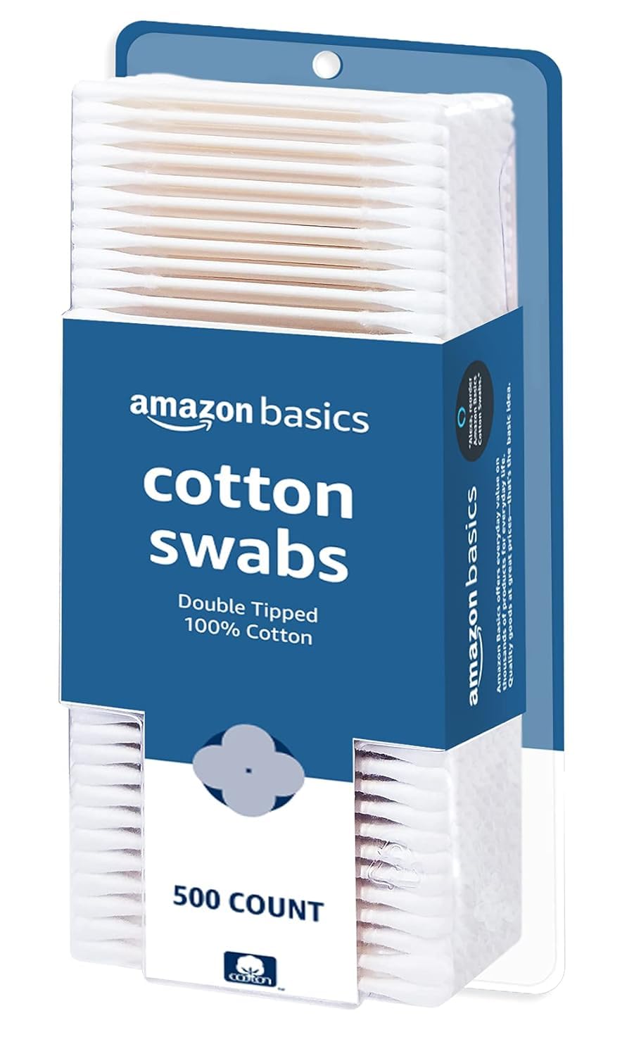 Double-Tipped Cotton Swabs - 2000 Count for Personal Hygiene & Baby Care | 4-Pack of 500 Count