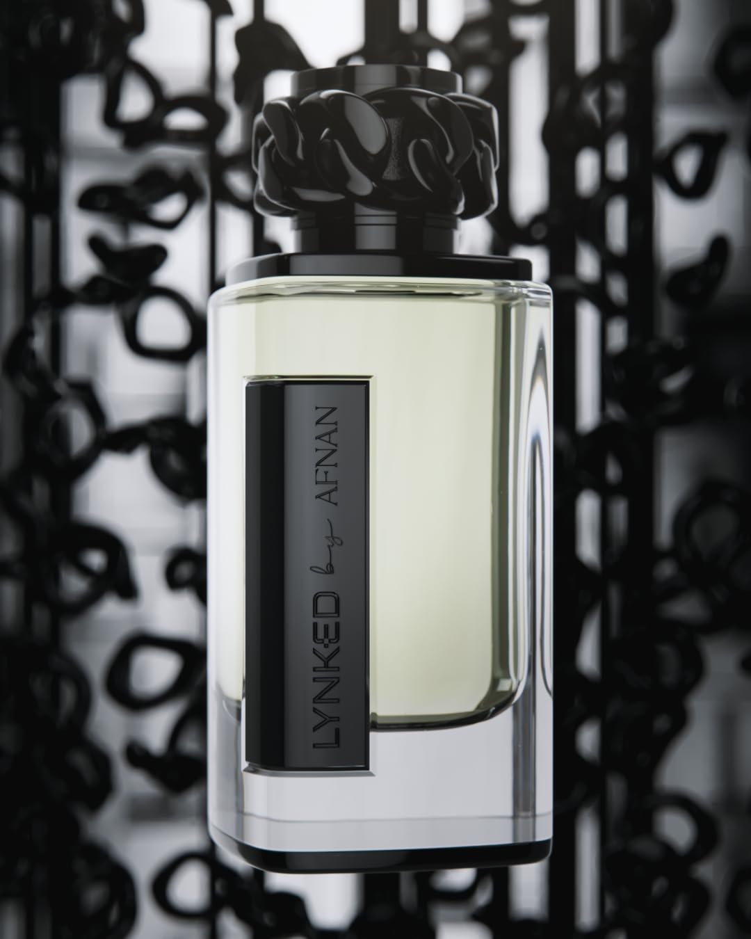 Afnan Lynked Freedom Eau De Parfum for Men - 3.4 Fl. Oz | Black Fragrance