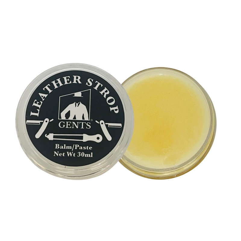 GENTS Leather Strop Conditioning Paste – 30ml Leather Balm for Razor Strops – Softens, Protects & Restores Leather – Maintain Straight Razor Strops, Belts & Leather Tools