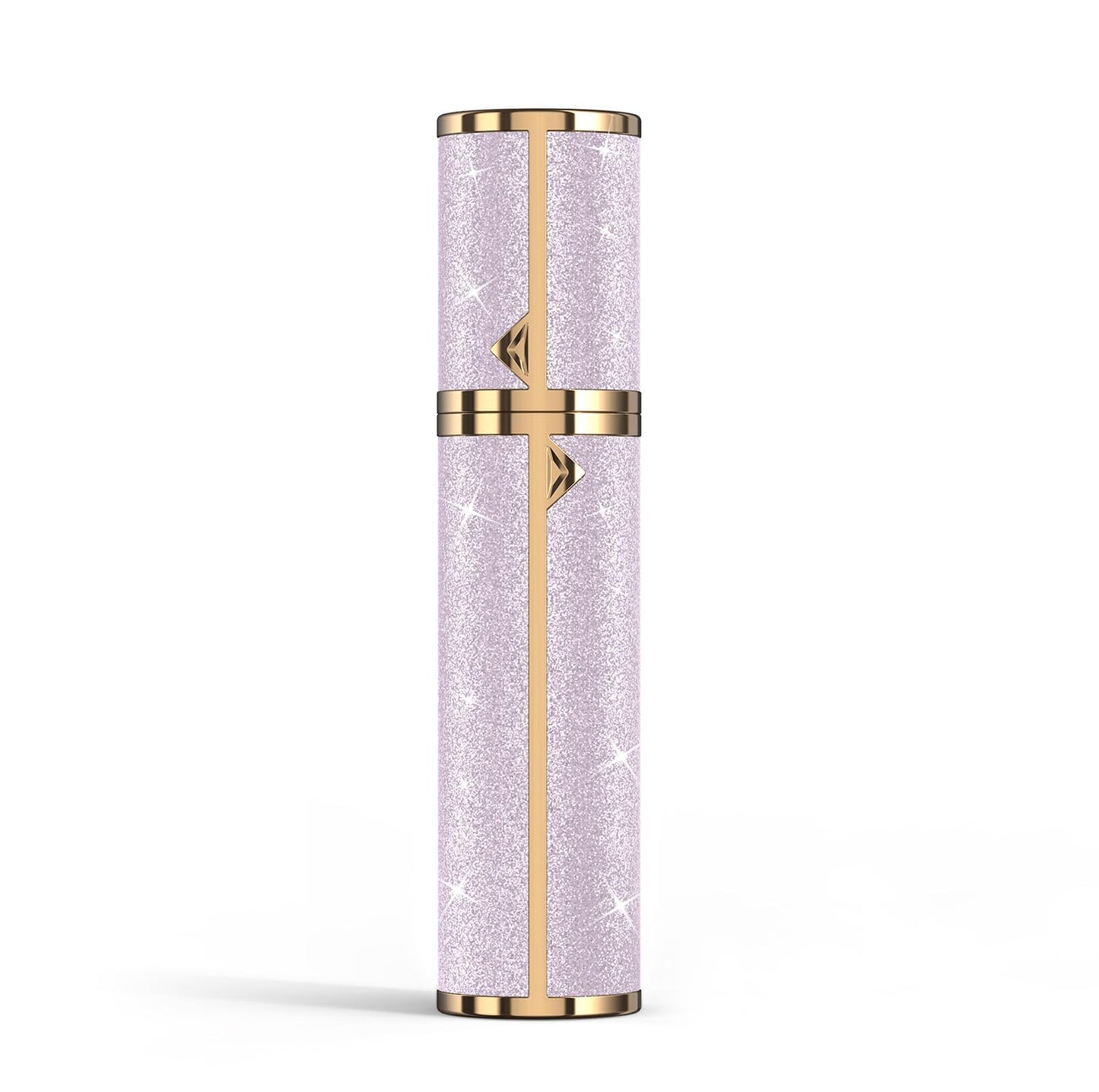 FENHON Perfume Travel Refillable Bottle, Glitter Leather Atomizer for Perfume, Portable Size Cologne Sprayer, Mini Fragrance Spray Bottle for Woman & Man Essentials (8ML Purple)