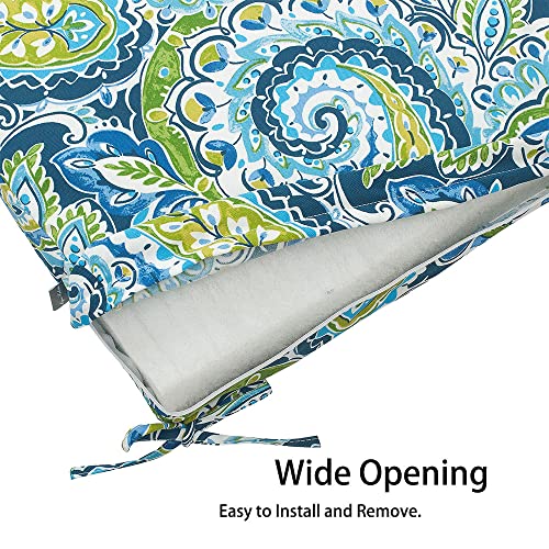 Magpie Fabrics Outdoor Bench Cushion Cover 42x18x3 Inch - Water & Fade Resistant