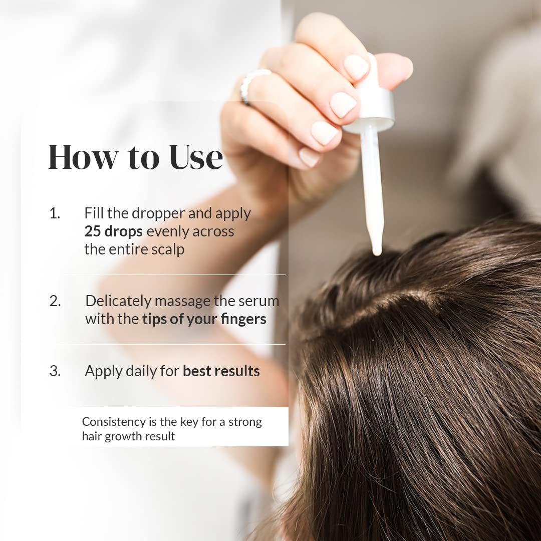 Kerotin Hair Growth Serum with Castor Oil for Hair Loss in Women, DHT Blocker, Promotes Scalp Care & Thicker Fuller Hair, Thickening Drops, Natural, Sulfate & Cruelty Free, Made in USA