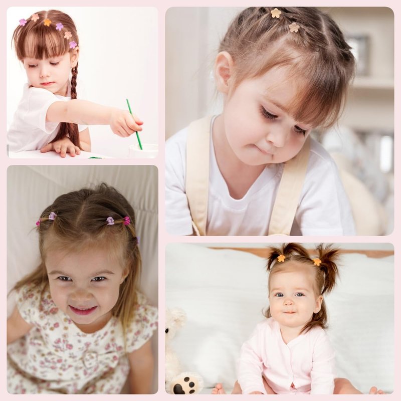 Mini Flower Hair Clips - 150 Pcs Colorful Claw Clips for Women, Girls & Teens | Cute Hair Accessories