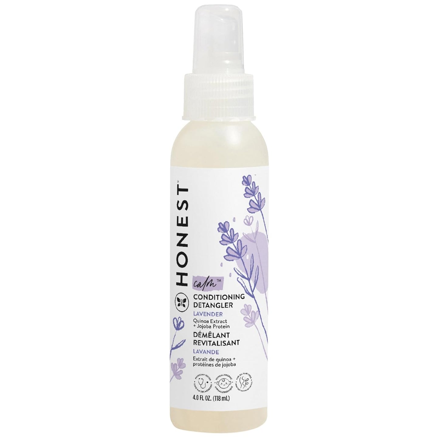 Conditioning Hair Detangler Spray - Tear-Free, Hypoallergenic Leave-In Conditioner | Citrus Vanilla, 4 fl oz