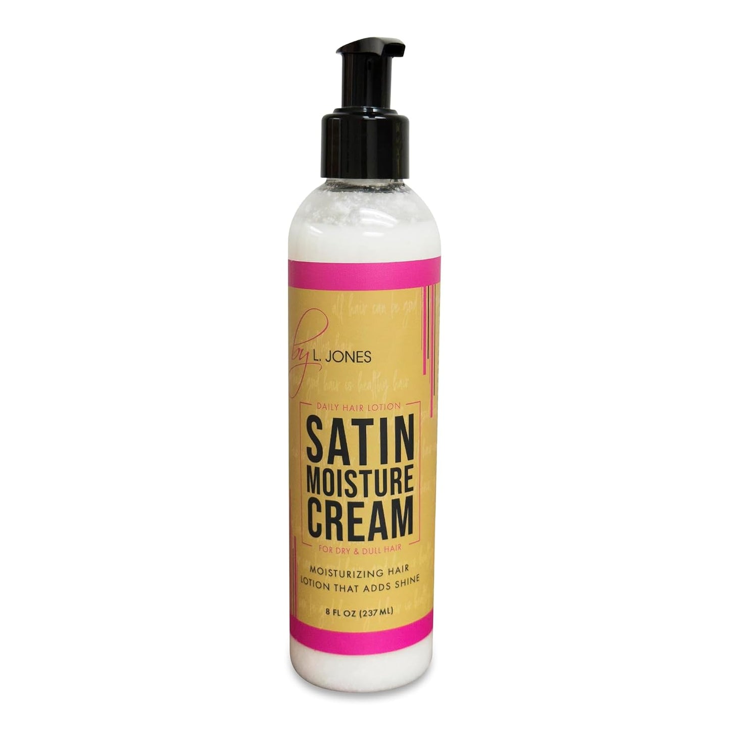 Satin Moisture Cream - Hair Moisturizer with Olive, Argan & Shea Oils | Nourishing Formula for All Hair Types