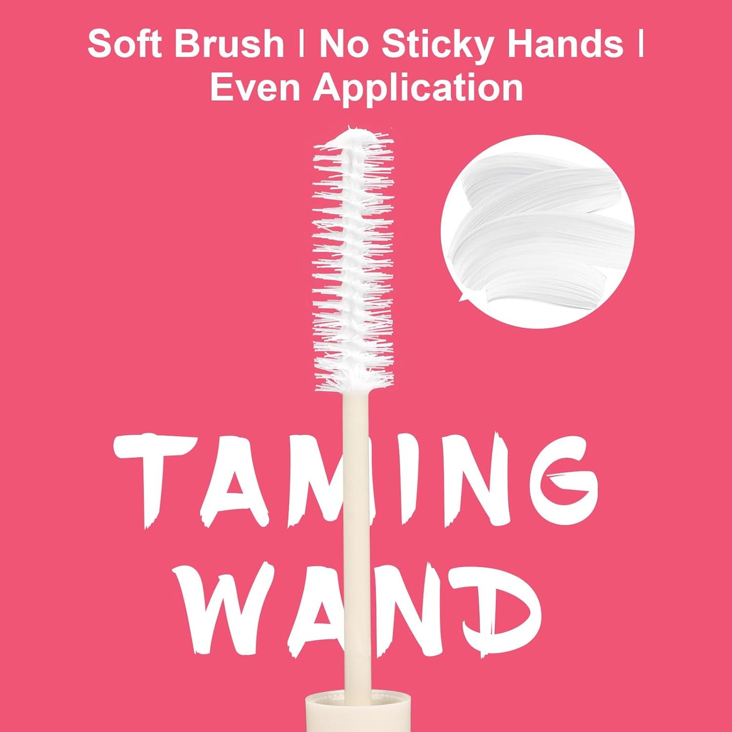Cactus Fruit 3-in-1 Hair Styling Cream & Taming Wand - Smooth Flyaways, Control Frizz | Vegan, Lightweight Formula, Precision Brush