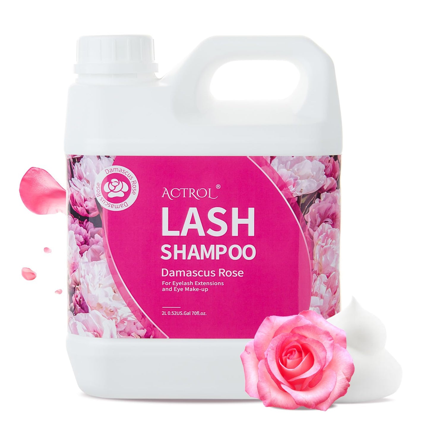 Eyelash Extension Cleanser - Natural Aloe Foaming Shampoo 60ML | Paraben & Sulfate Free, Non-Irritating