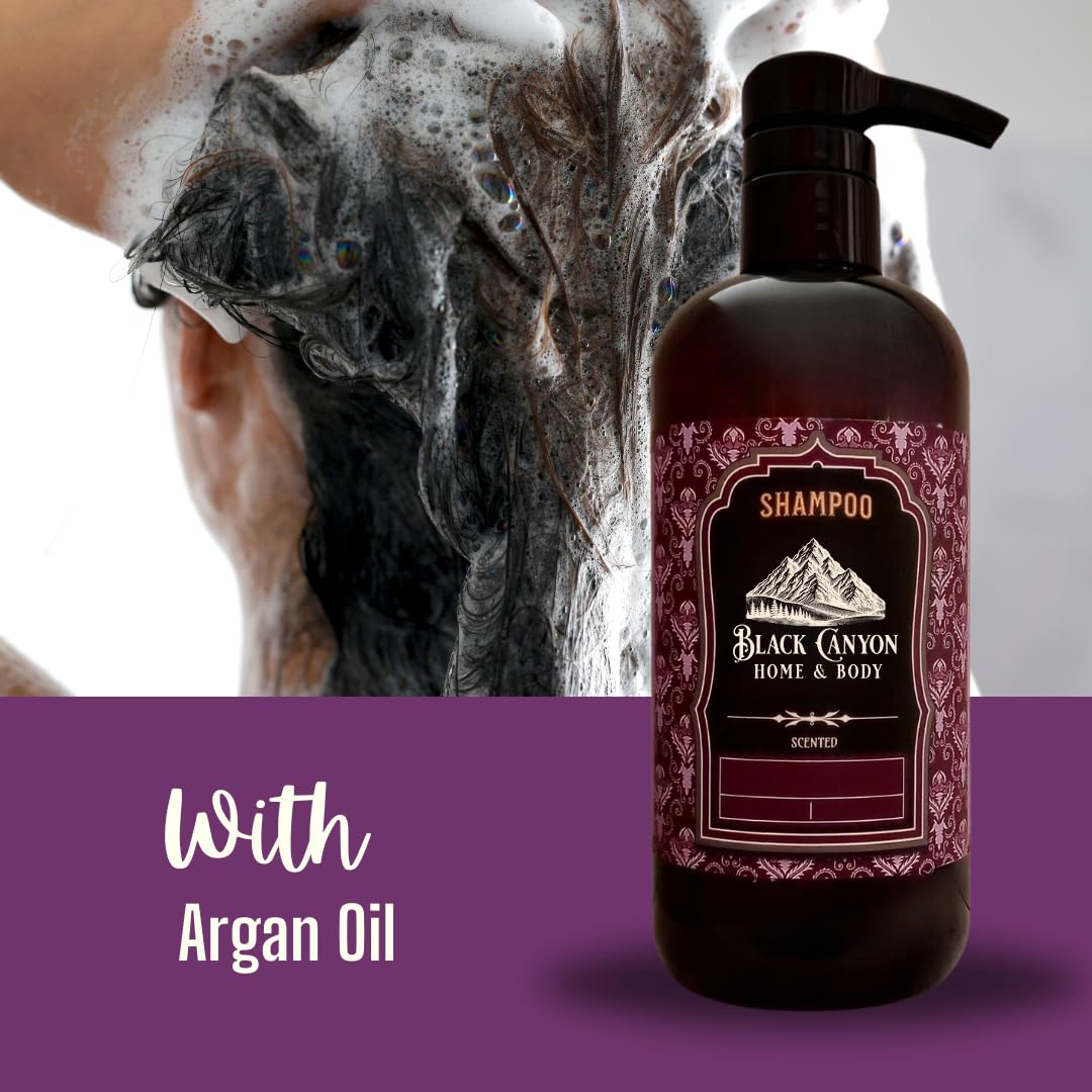 Black Canyon Argan Oil Shampoo - Black Currant Vanilla Scent | 16 Oz