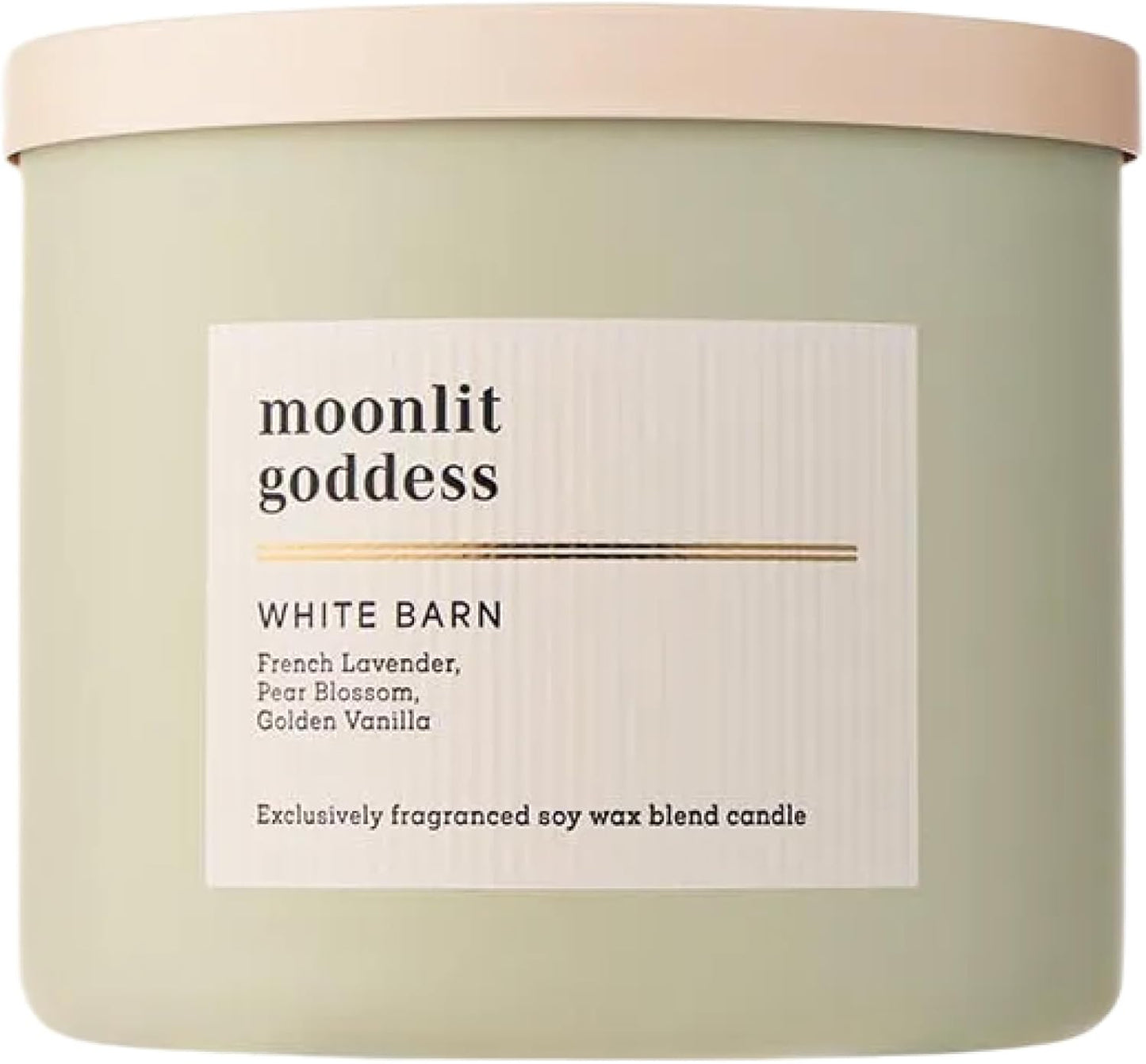 Moonlit Goddess Candle - 3-Wick Strong Throw Soy Wax Blend | Long-Lasting Burn Up to 45 Hours - 14.5 oz