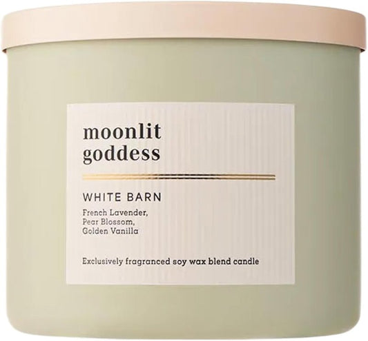 Moonlit Goddess Candle - 3-Wick Strong Throw Soy Wax Blend | Long-Lasting Burn Up to 45 Hours - 14.5 oz
