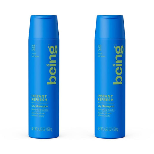 Instant Refresh Dry Shampoo with Keratin - 4.23 Oz | Pack of 2 for Quick Volume Boost