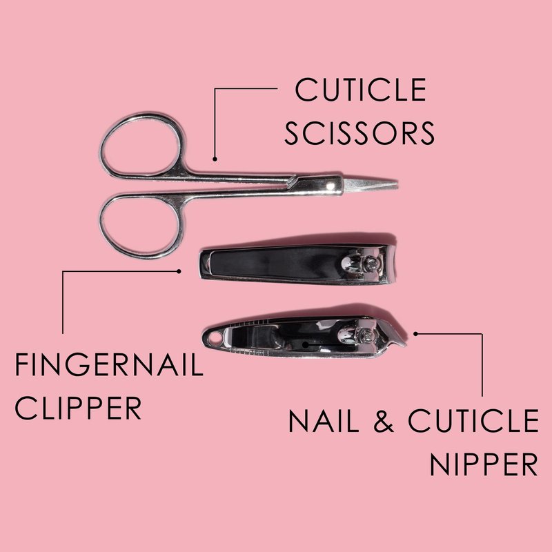 JAPONESQUE Travel Manicure Kit – 6-Piece Nail Tool Set in Compact Case for At-Home & Travel Use