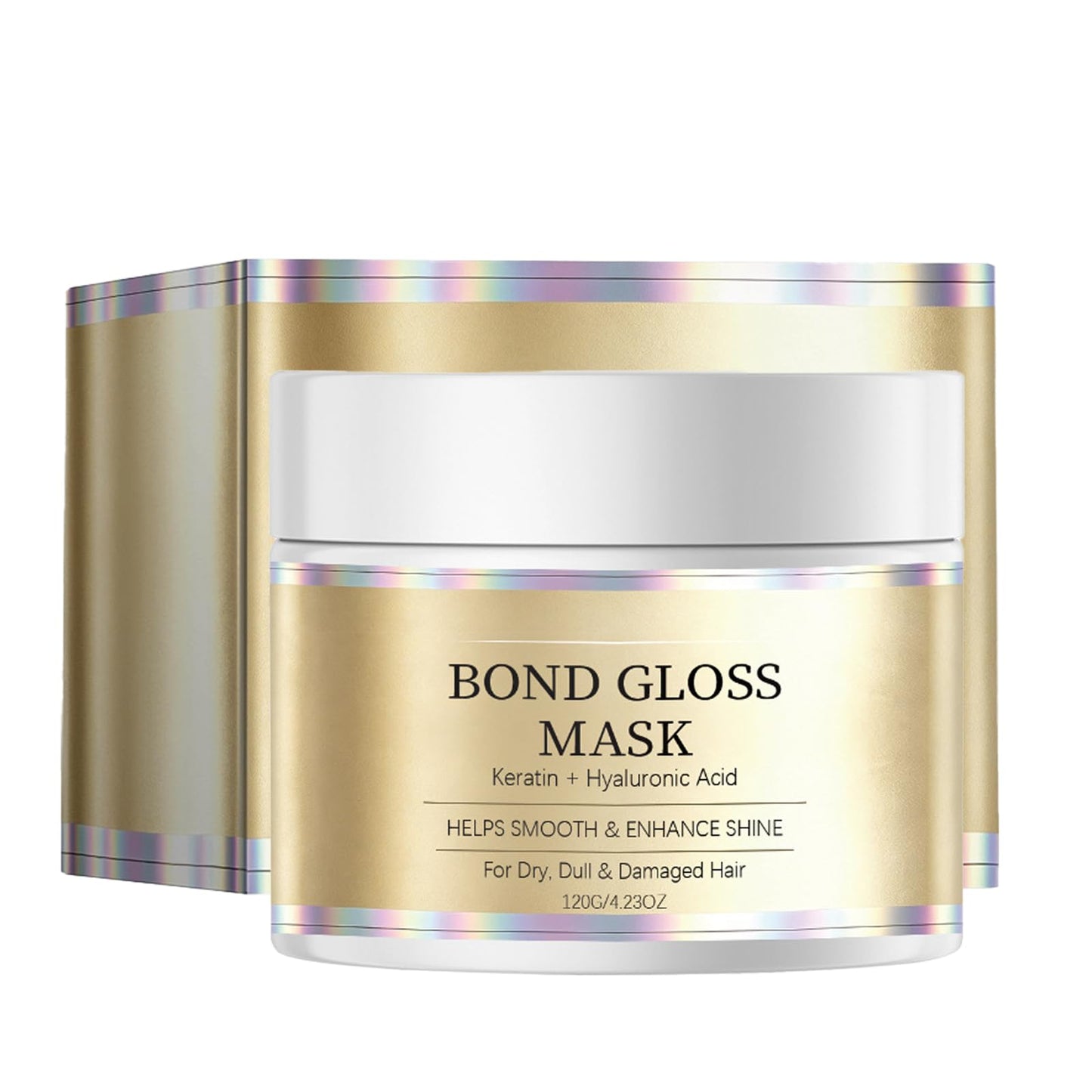 Bond Gloss Mask, Deep Repair Hair Mask, Hydrating & Gloss Deep Hydration for Dry, Dull, Damaged, Brittle Hair