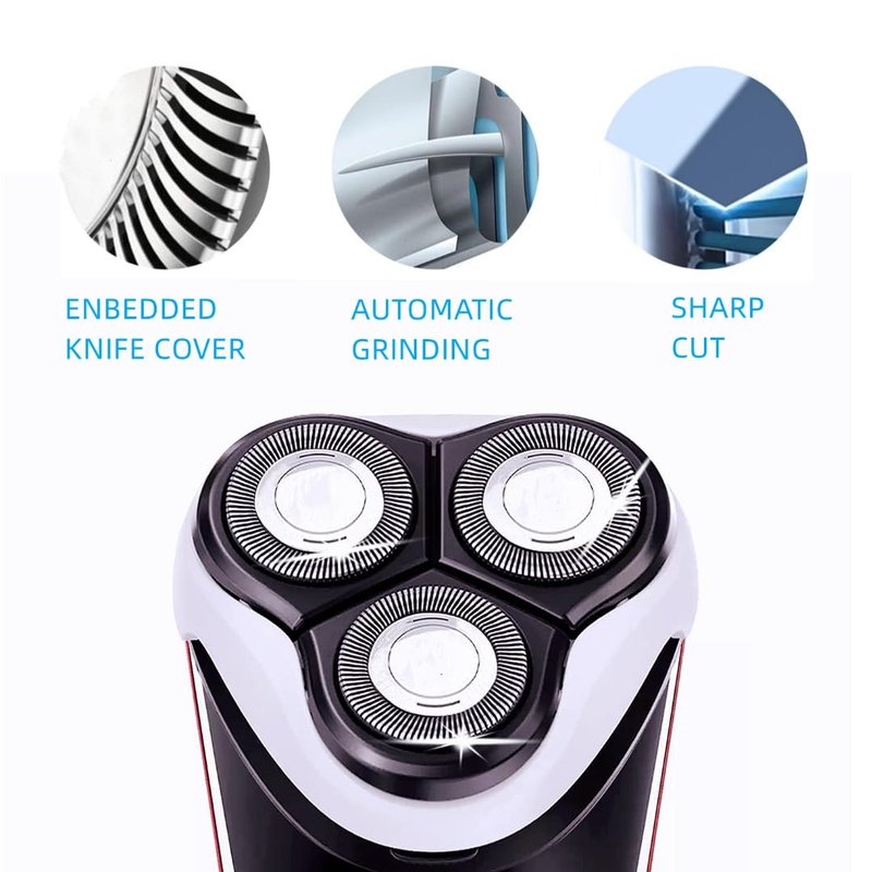 HQ8 Replacement Heads for Aquatec Shavers,Compatible with Philips Norelco Razor PT720 AT880 AT810 Heads, HQ8 Blades,3 pcs