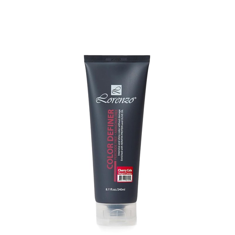 Lorenzo Color Definer Cellophane - Ammonia & Peroxide Free Glossy Hair Color | Cherry Cola 240ml / 8.11fl oz