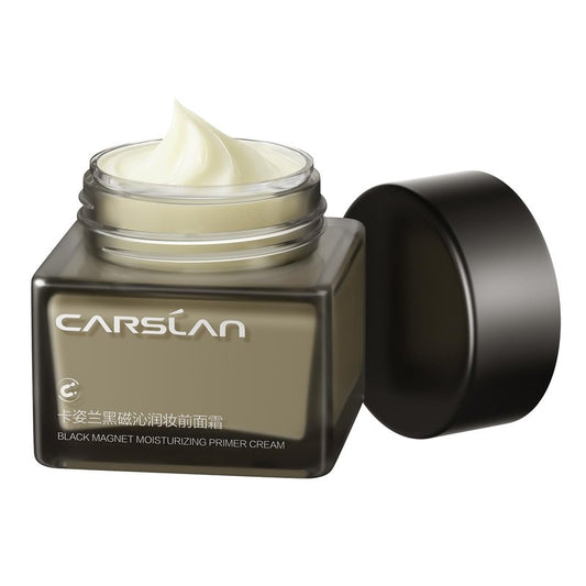 CARSLAN Black Magnet Moisturizing Primer Cream, Hydrating Face Primer That Smooths Skin & Grips Makeup, Pore Blurring Makeup Primer, Long Lasting Makeup Base for Dry & Oily Skin, 1.23 Oz