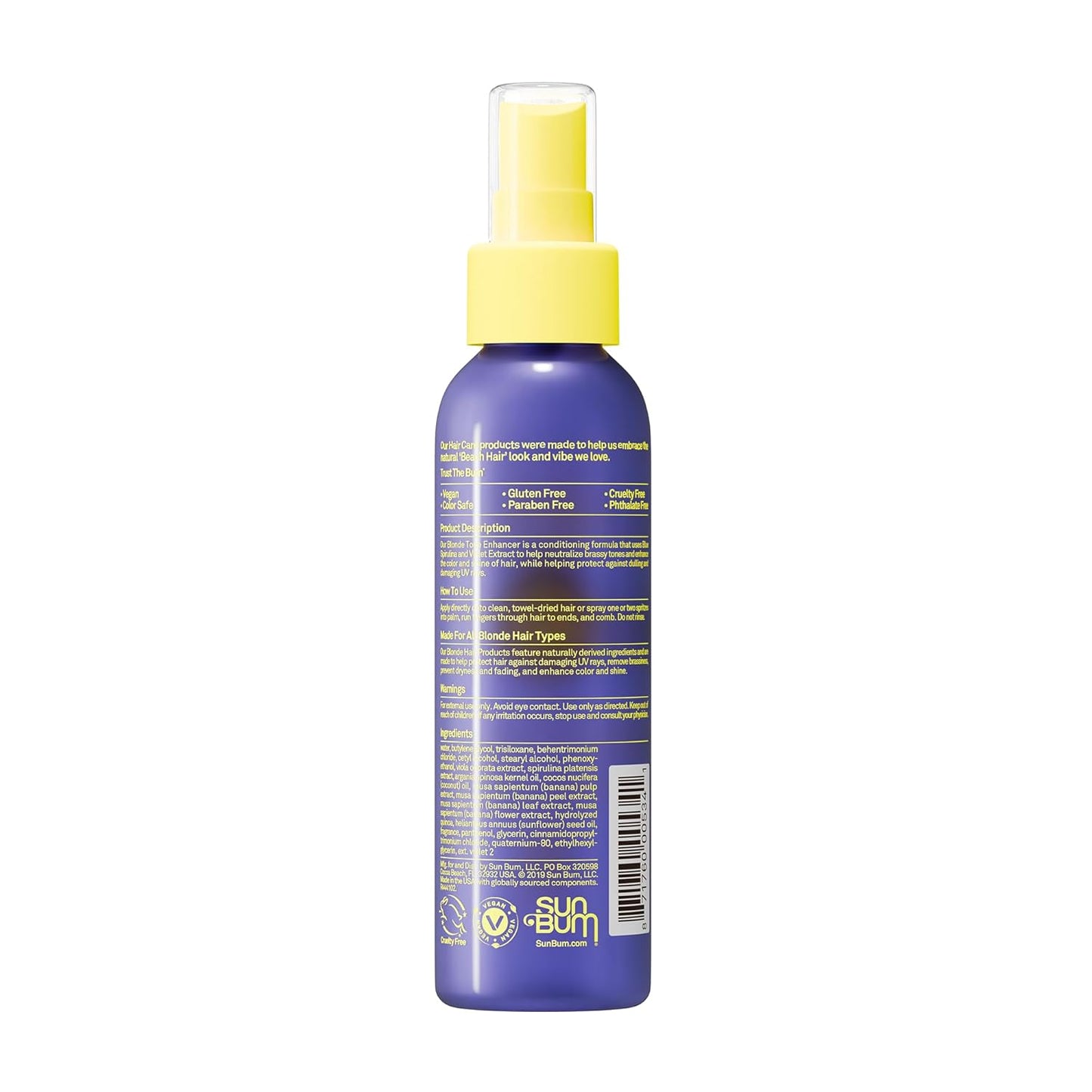 Blonde Tone Enhancer | Neutralizes Brass & Boosts Shine - UV Protection, Paraben-Free - 4 oz