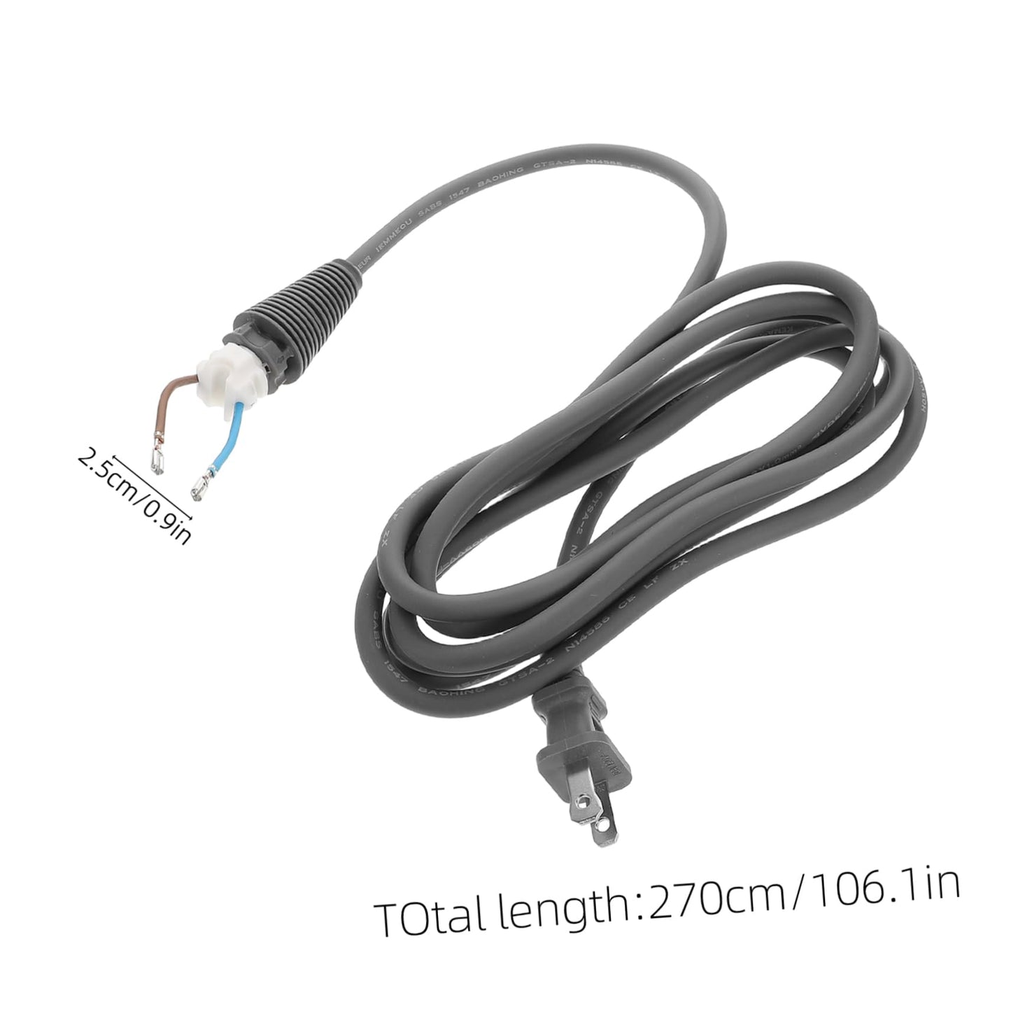 DEARMAMY Replacement Power Cord for Hair Dryer Easy to Install Power Cable Compatible with Dyson User-Friendly Design for Safe Hair Dryer Repair and Maintenance