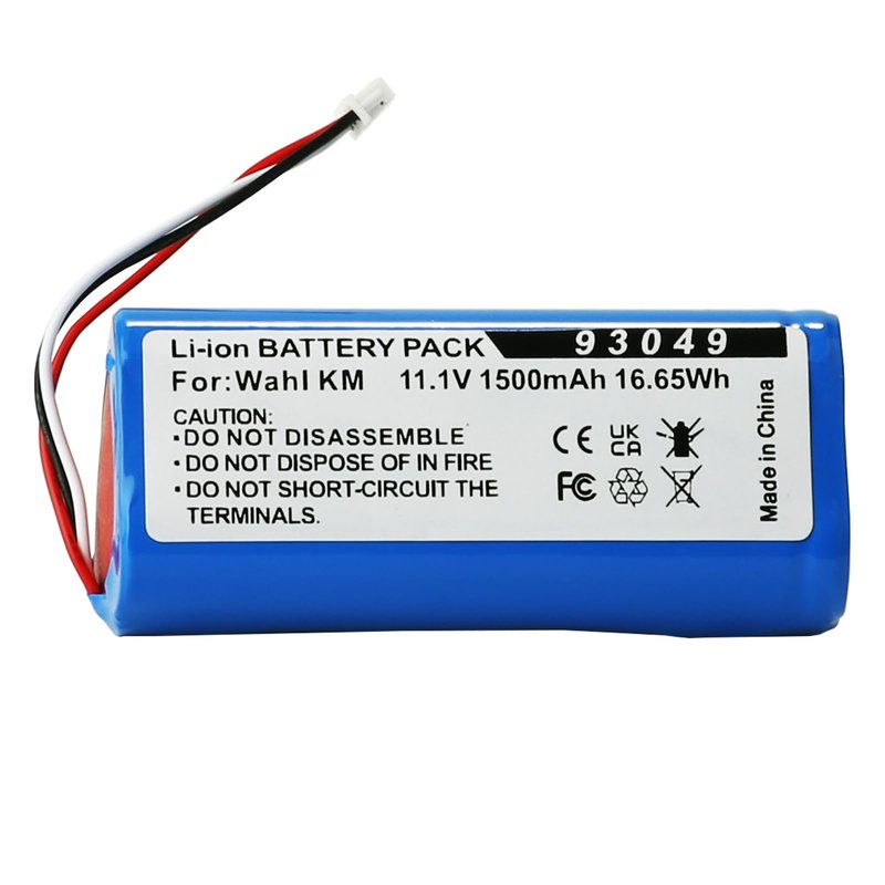 UNIKARO Replacement Li-ion Battery for Wahl KM Cordless Clippers - Replaces 93049-101 1500mh