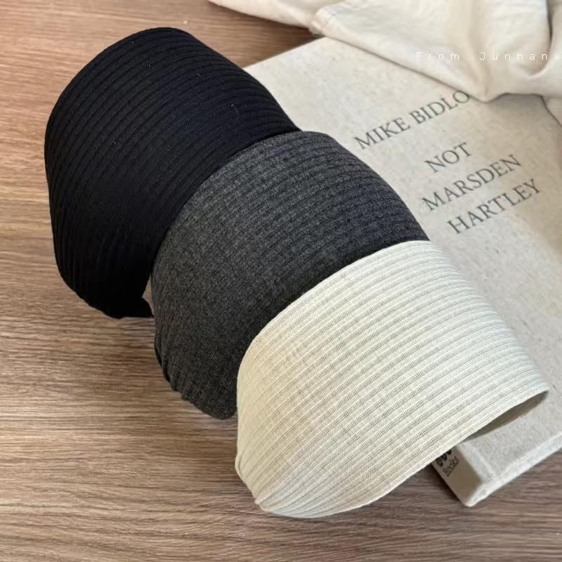 Lyoveu 3PCS Wide Non-Slip Headbands for Women, 3-Inch Stylish Hair Accessories