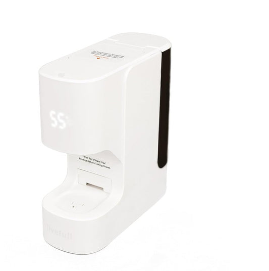 Towel Warmer Machine - Hot Face Towel Heater with Smart Voice Alerts | 55°C Constant Temperature, 20 Compressed Towels, White