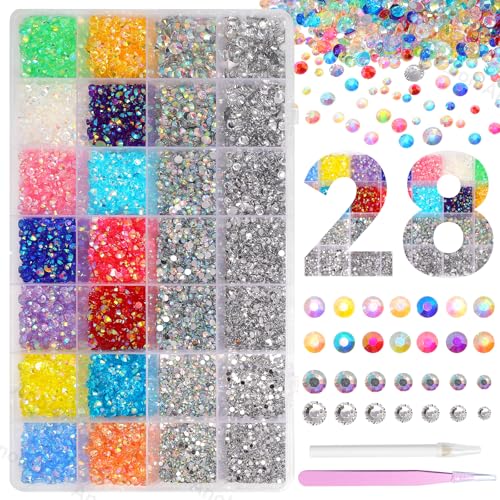 AnoleAir S1 22000PCS Colorful AB & Transparent Rhinestones Bedazzling Craft Kit