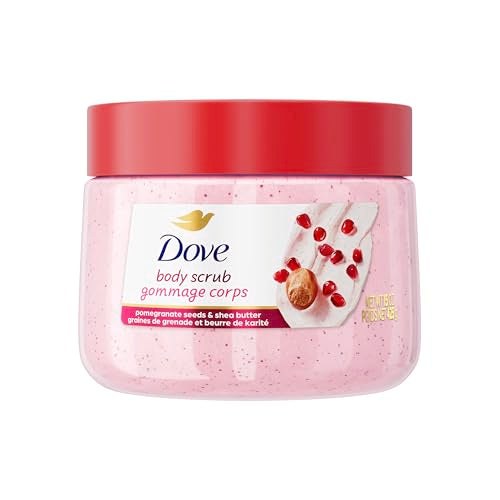 Dove Pomegranate & Shea Butter Body Scrub - 15 oz Exfoliator for Smooth Skin