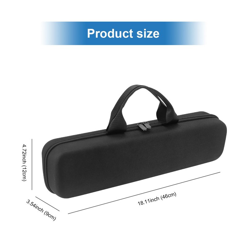 Buwico Hard Travel Case for Dyson Airstrait Straightener, Portable Storage Bag for Dyson Airstrait Straightener (Only Case, Black) (Black)