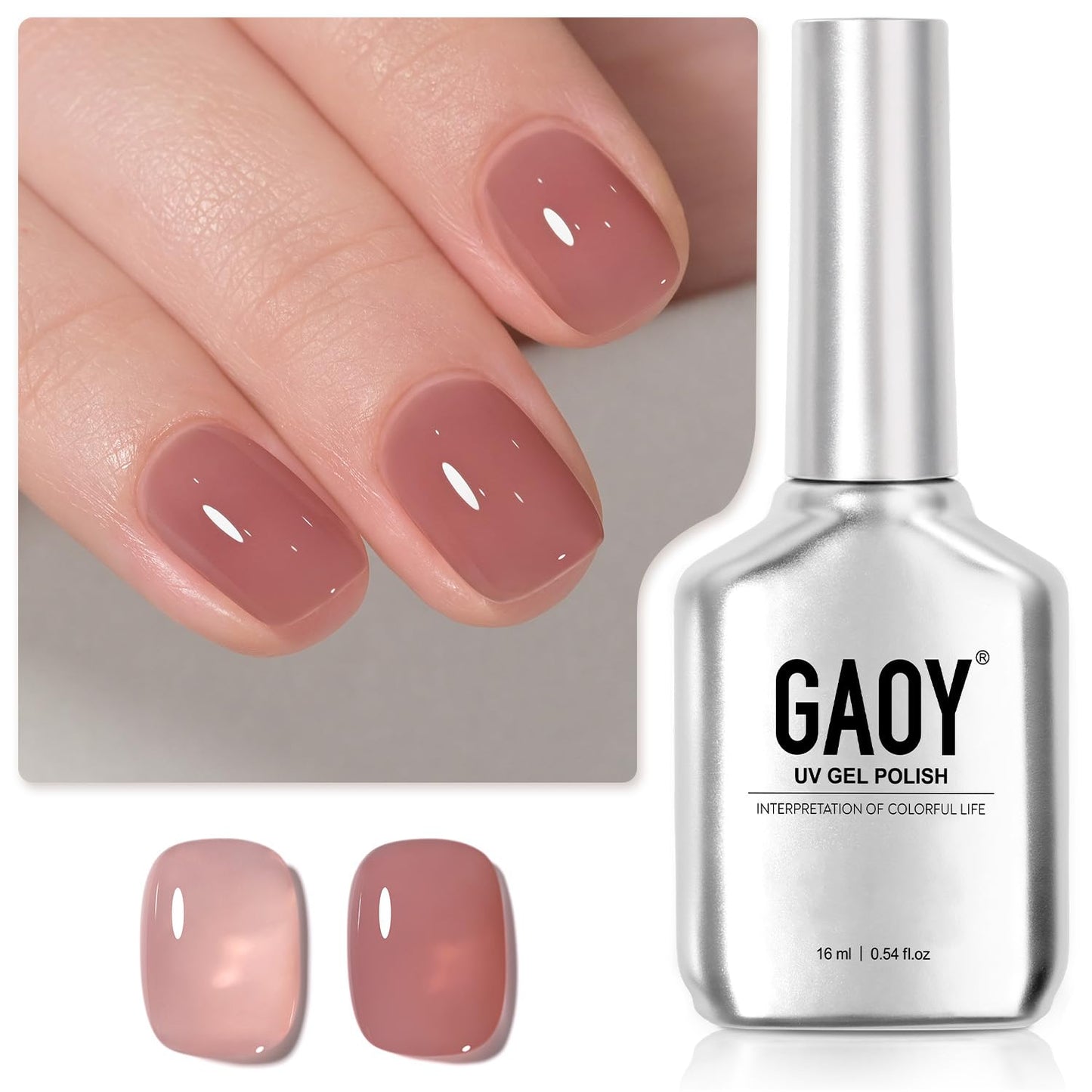 Pastel Gel Nail Polish - 16ml Pink Soak Off UV Light Cure Gel for Spring Summer | Macaron Baby Pink