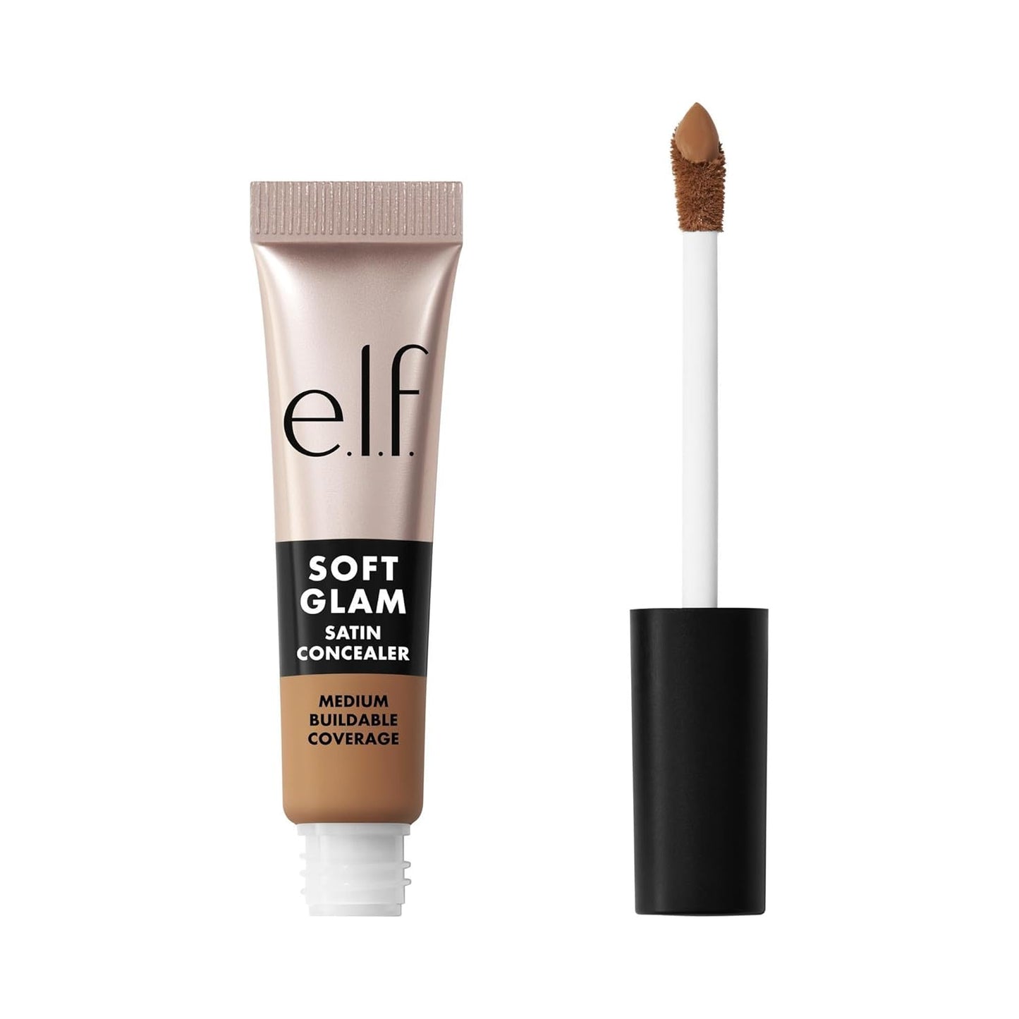 e.l.f. Soft Glam Satin Concealer - Medium Coverage for Blemishes & Under-Eye | Crease-Resistant, Vegan, 21 Light Neutral