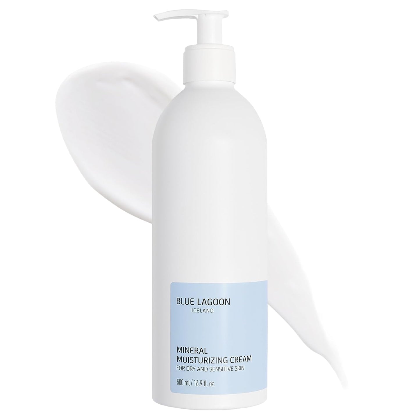 Blue Lagoon Skin Science - Mineral Moisturizing Cream - Hydrates Dry Skin with Seawater | Lightweight, Fragrance-Free 500ML