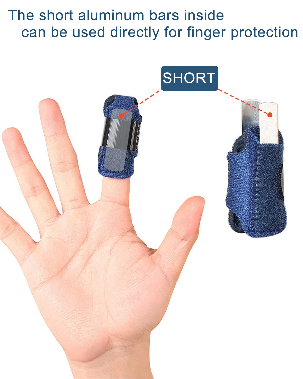 Golbylicc 1 Pair Toe Splint Broken Toe Brace Toe Straightener for Hammer Toe, Curled Toe, Big Toe, Women Men Broken Toe Support Toe Wraps