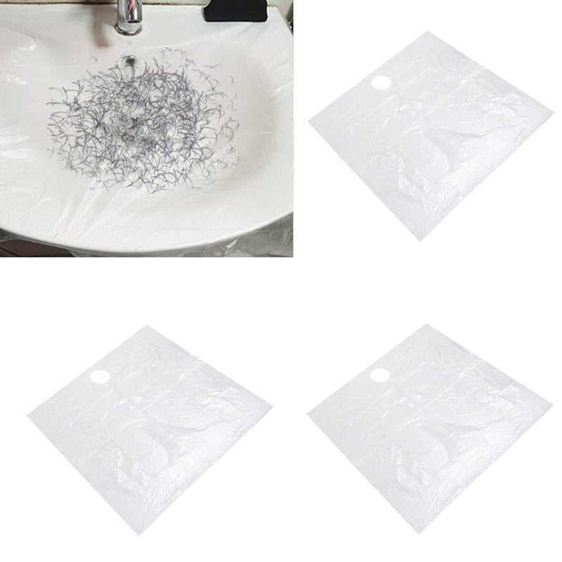 ZJchao Beard Cutting Cloth, 20pcs Disposable Beard Apron Liners Trimming Degradable Sink Collect Beard Catcher Grooming Cape Stubble Beard Hair Catcher for Man Father Husband Boyfriend