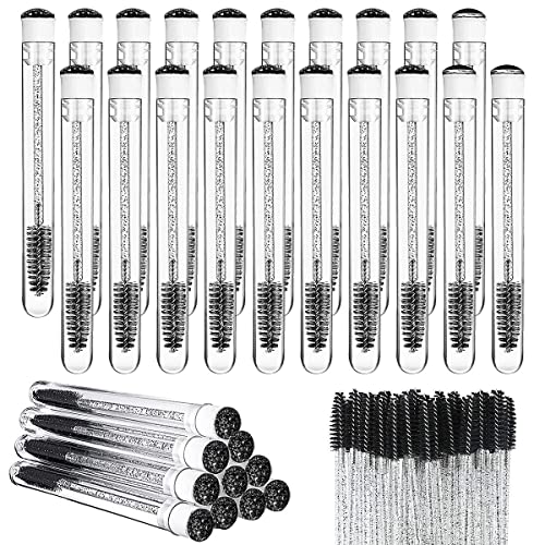 La Jolie Jasmin Black Diamond Mascara Brush Set with 20 Tubes & 70 Disposable Wands