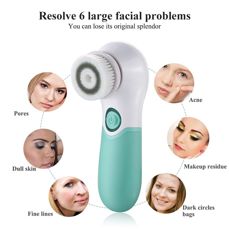 Facial Cleansing Brush: Face Scrubber for Men and Women - Face Brushes for Deep Cleansing and Exfoliating